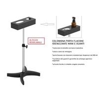 COLONNINA telescopica per gel e guanti COLONNINA telescopica per gel e guanti