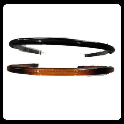 Cerchietto classico nero/tartaruga - cm 0,8 Cerchietto classico nero/tartaruga - cm 0,8