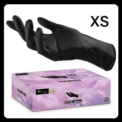AIR CLEAN guanti nitrile neri - cf 100 pz - mis. XS