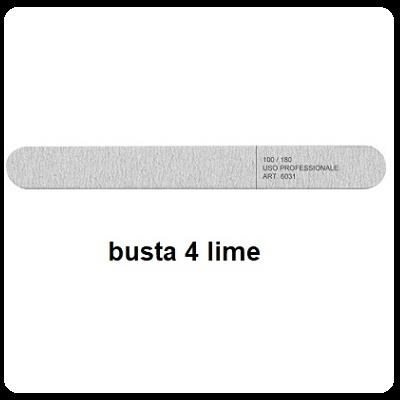 Lima dritta grigia grana 100/180 - cf 4 pz Lima dritta grigia grana 100/180 - cf 4 pz