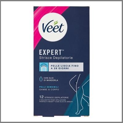 VEET EXPERT strisce corpo - p. sens. - cf 12 pz
