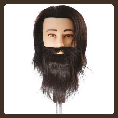 TESTA STUDIO uomo con barba e baffi
