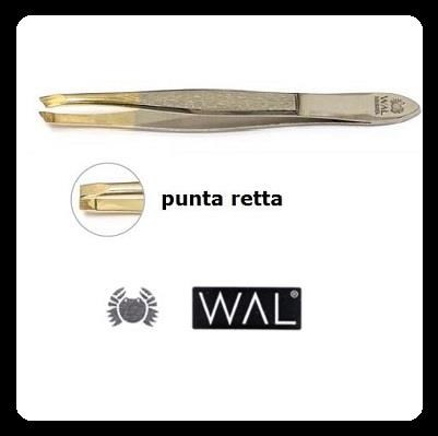 WAL pinzetta sopracciglia p. oro - retta stretta