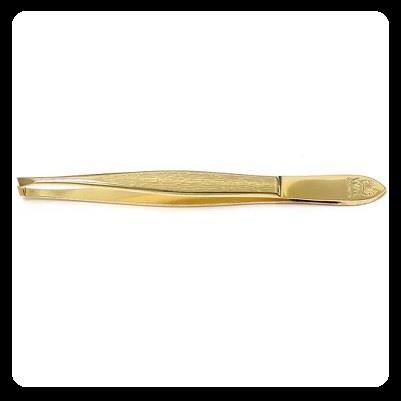 WAL pinzetta sopracciglia gold - obliqua stretta WAL pinzetta sopracciglia gold - obliqua stretta