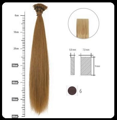 FEMME Keratin Hair Extension lisce - cf 20 pz - 6
