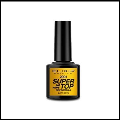 ELIXIR semigel - 8 ml - TOP COAT NO WIPE - 2001