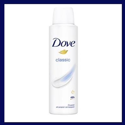 DOVE deo spray 150 ml - classic