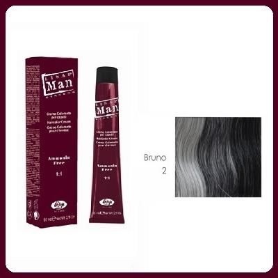 LISAP MAN crema colorante 60 ml - 2 bruno