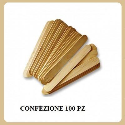 Spatoline cera in legno - cf 100 pz