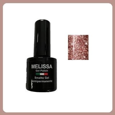 MELISSA gel polish 7 ml - col. 137 / glitter bronze