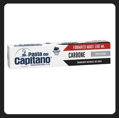 PASTA DEL CAPITANO dentifricio 100 ml - carbone