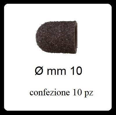 WICTOR cappucci abrasivi pedicure   mm 10 - cf 10 pz