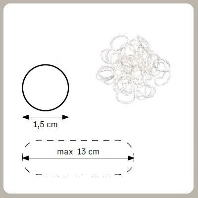 HAIR CARE elastici in gomma cf 40 pz - trasparenti HAIR CARE elastici in gomma cf 40 pz - trasparenti