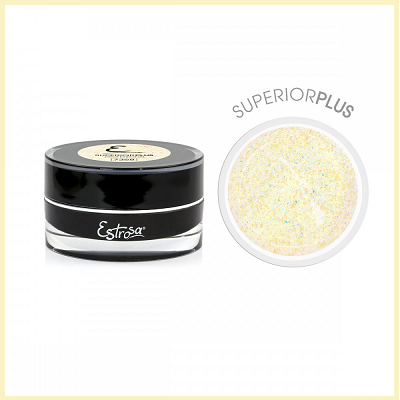 ESTROSA Superior Plus gel 15 ml - gold glitter & flakes