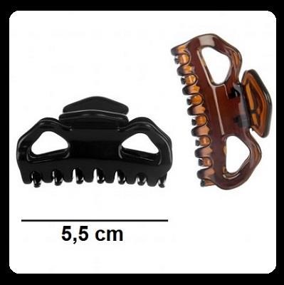 Pinza 5,5 cm - nera/tartaruga