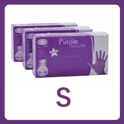 PURPLE guanti nitrile non talcati - mis. S
