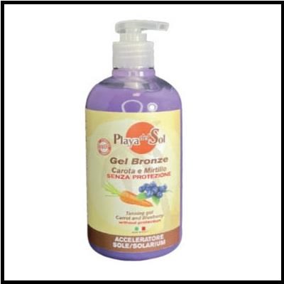 PLAYA DEL SOL gel bronze 500 ml - carota e mirtillo