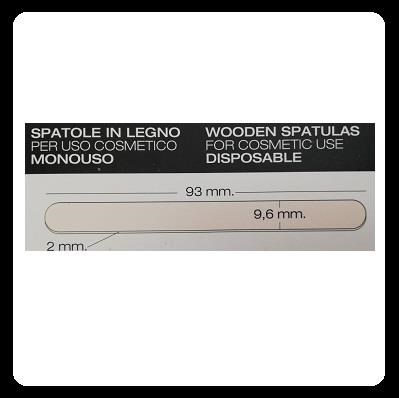 HOLIDAY spatoline legno ad uso cosmetico - cf 100 pz