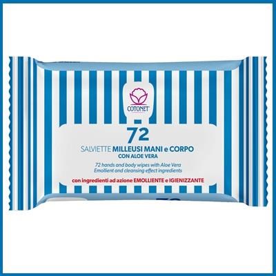 COTONET salviette milleusi - cf 72 pz