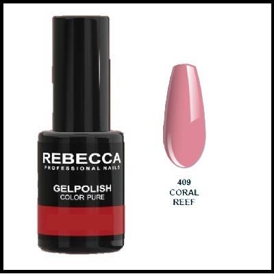 REBECCA soak off gel polish 5 ml - 409 / coral reef