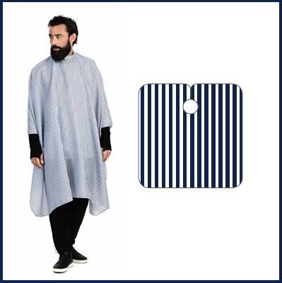 GORDON mantella taglio a righe - blu