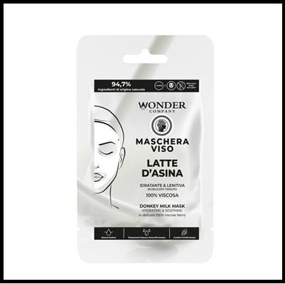WONDER maschera viso - latte d'asina