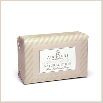 ATKINSONS sapone 125 gr - NATURAL WHITE