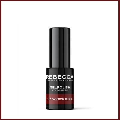 REBECCA soak off gel polish 5 ml - 117 / passionate red