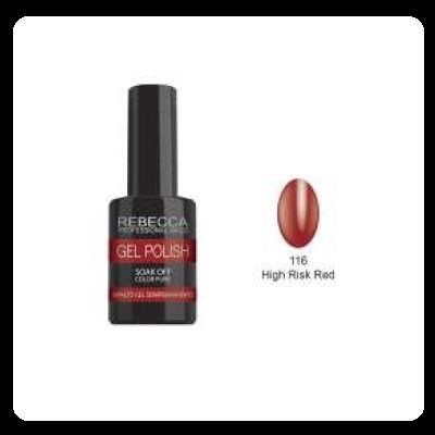 REBECCA soak off gel polish 5 ml - 116 / high risk red