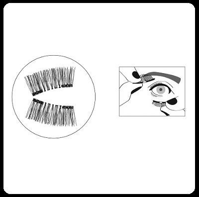 CIGLIA FINTE magnetiche folte - cf 1 paio