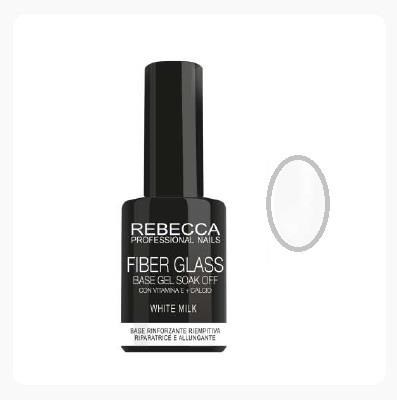 REBECCA Fiber glass base gel soak off - WHITE MILK