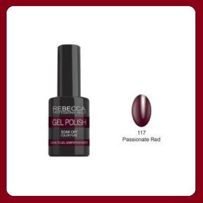 REBECCA soak off gel polish 5 ml - 117 / passionate red