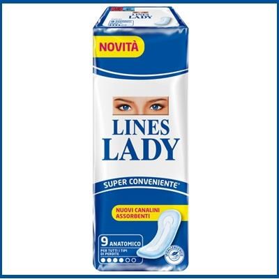 LINES LADY anatomico - cf 9 pz