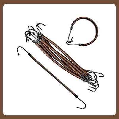 Elastici gancio marroni - bustina 12 pz Elastici gancio marroni - bustina 12 pz