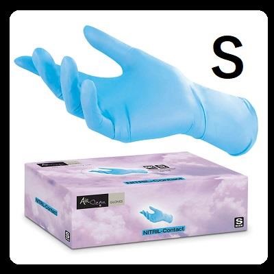 AIR CLEAN guanti nitrile blue - cf 100 pz - mis. S