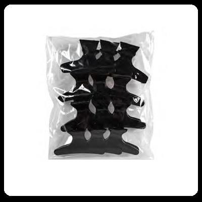 Pinze plastica Butterfly - cf 12 pz - nero