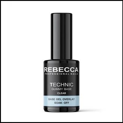 REBECCA Technic gummy base gel soak off - clear