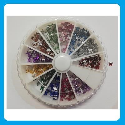 Carosello strass colorati - farfalla Carosello strass colorati - farfalla