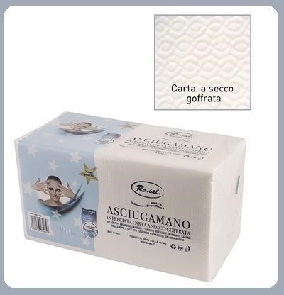 Asciugamano carta secco goffr. 45x80cm - cf 100 pz