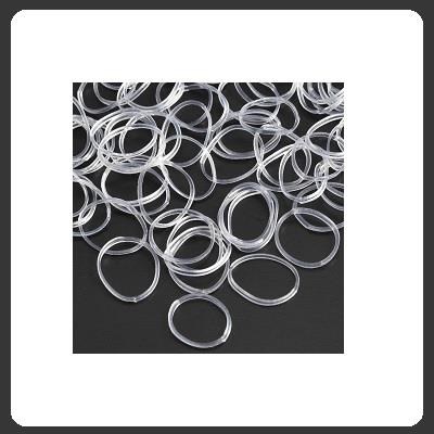 Elastici silicone 300 pz - trasparenti Elastici silicone 300 pz - trasparenti