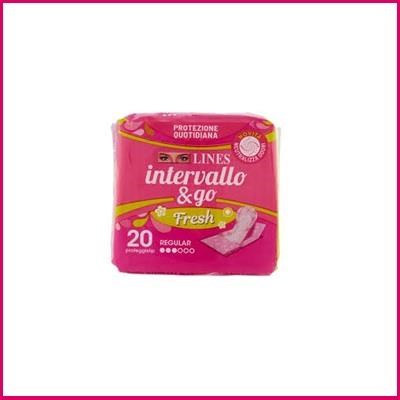 LINES INTERVALLO salvaslip ripiegati - cf 20 pz