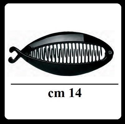 Fermacoda pesce grande (14 cm) - nero Fermacoda pesce grande (14 cm) - nero