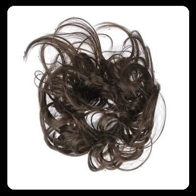 Elastico ciuffo capelli ricci - bruno
