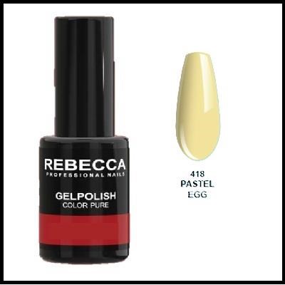 REBECCA soak off gel polish 5 ml - 418 / pastel egg