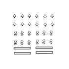 Silver nail art - stickers argento