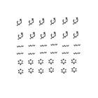 Silver nail art - stickers argento