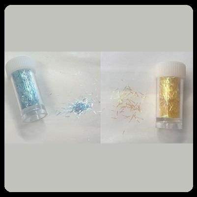 Pagliuzze decorazione unghie cf 2 pz - celeste/giallo Pagliuzze decorazione unghie cf 2 pz - celeste/giallo