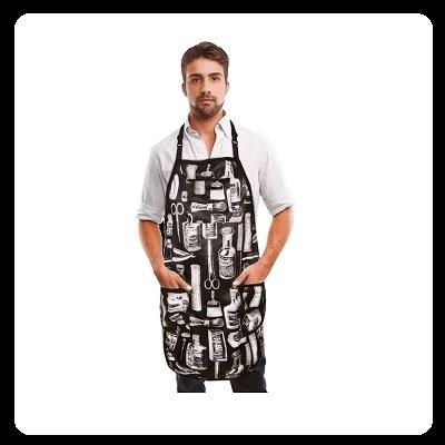 BETTY PAIN grembiule da barbiere nero BETTY PAIN grembiule da barbiere nero