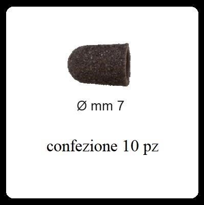 WICTOR cappucci abrasivi pedicure mm 7 - cf 10 pz WICTOR cappucci abrasivi pedicure mm 7 - cf 10 pz