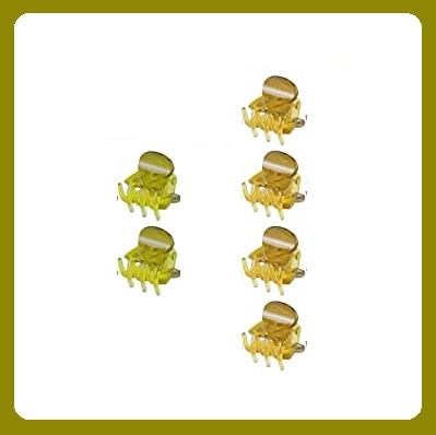 Pinzette colorate 1,5 cm - cf 6 pz - giallo e verde